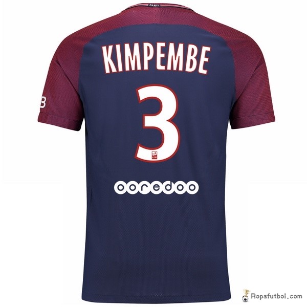 Camiseta Paris Saint Germain Replica Primera Ropa Kimpembe 2017/18